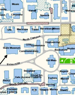 Arizona Museum map