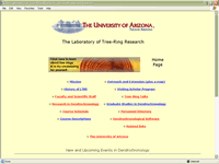 homepage of the 2000 to 2004 version of the LTRR website