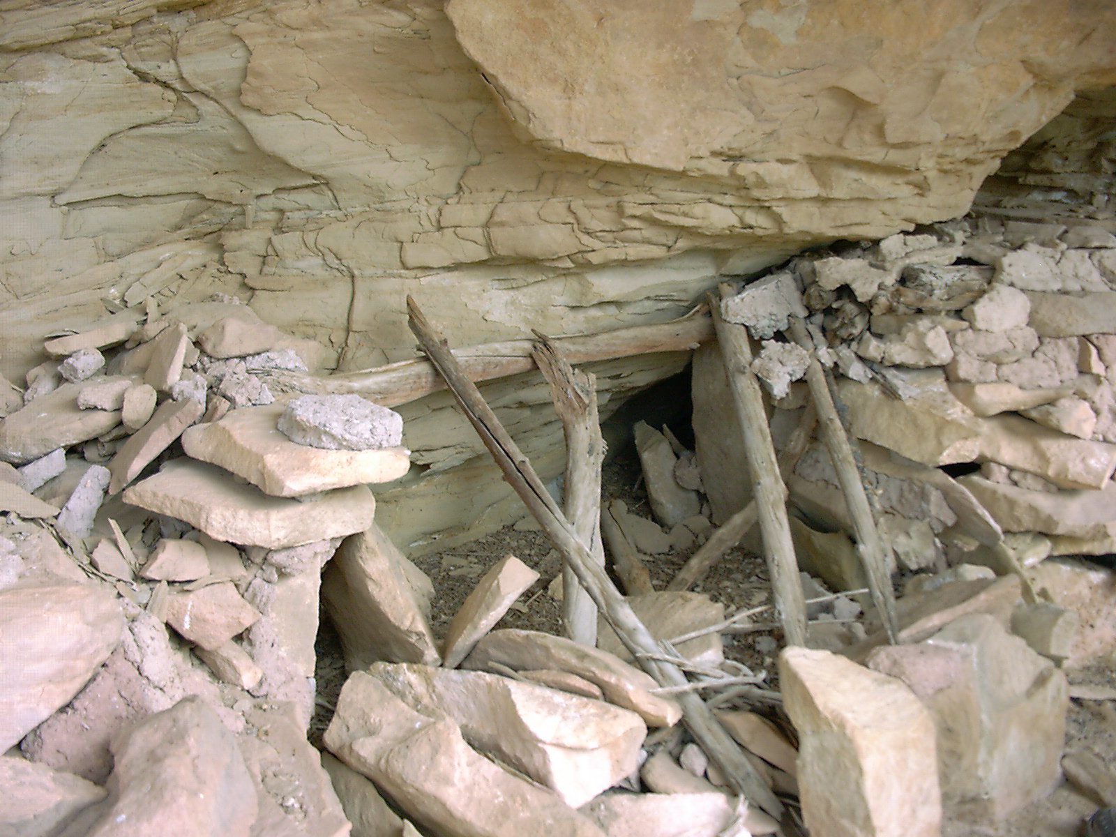 A masonry granary typical of theRange Creek area.
