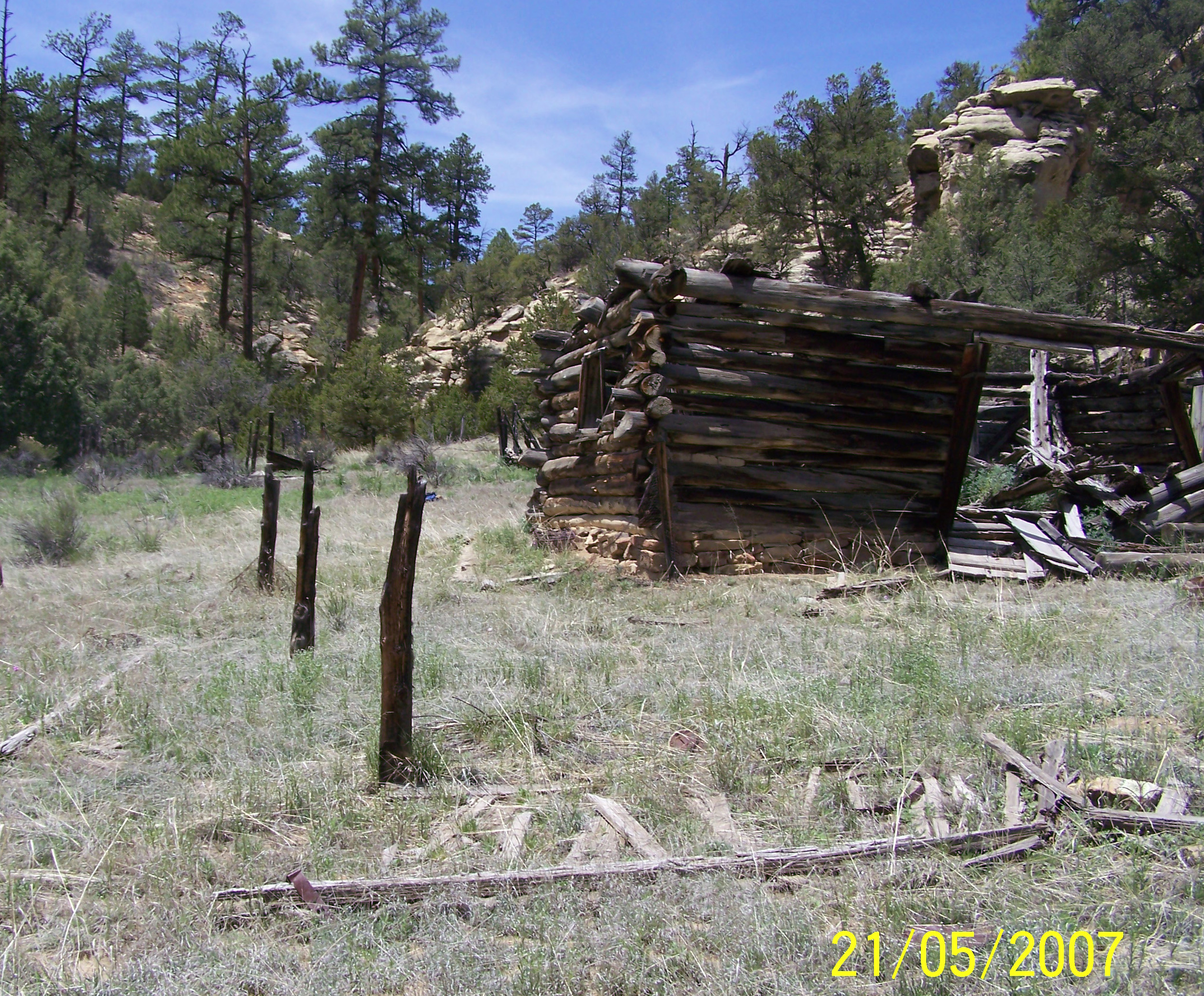 Feature 25 (picket fence) looking west