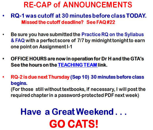 9-3-09 announcements