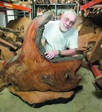 Rex Adams reads the past in tree rings, at the Laboratory of Tree-Ring Research at the University of Arizona. Edward McCain photo, © High Country News