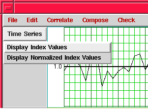 Figure 1.3.2 - Time Series Control Menu