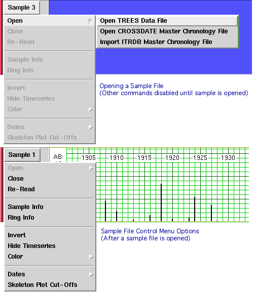 Figure 1.4.2 - Sample Controls Menu