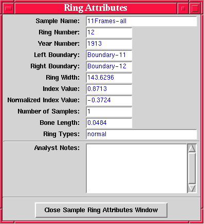 Figure 1.4.4 - Ring Information