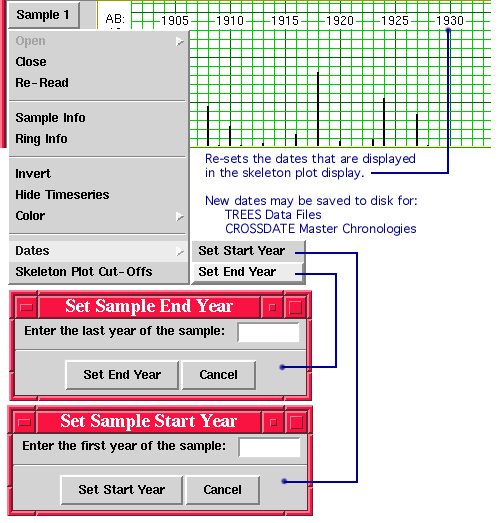 Figure 1.4.6 - Set Start/End Date