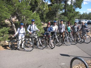Grand Canyon cycling group